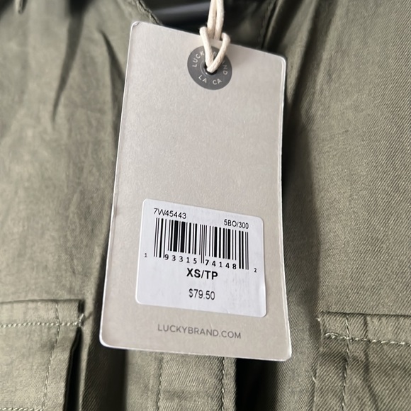 Lucky Brand: Green Burton Down: New with Tags: xs - Picture 2 of 4